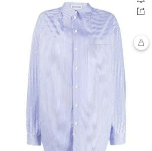 Balenciaga pulled striped shirt